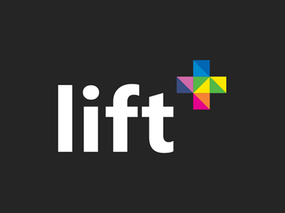 Concept logo for Lift+ branding logo