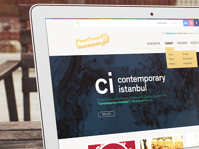 Home art design home navigation noolmus portal search social ui web