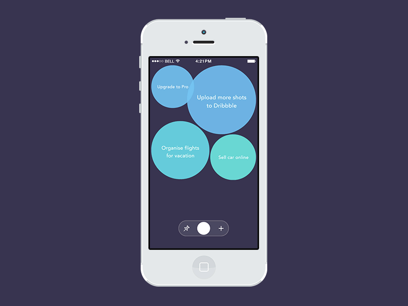Poppin - Adding a task [GIF] animation app checklist gif iphone item list mobile task to do ui ux
