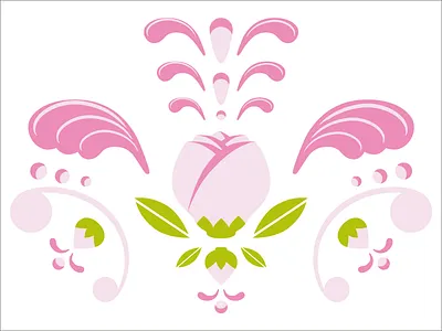 Kurbits flowers graphic kurbits old pattern shredderville skateboard stencil swedish tradition