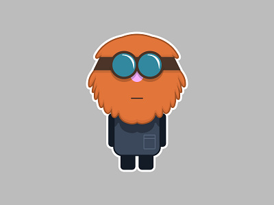 The beard guy bright tips character game game character game element illustration