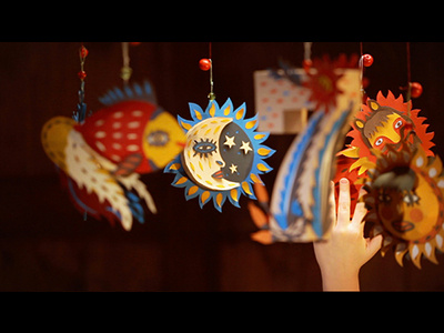 Garland craft garland paper toy