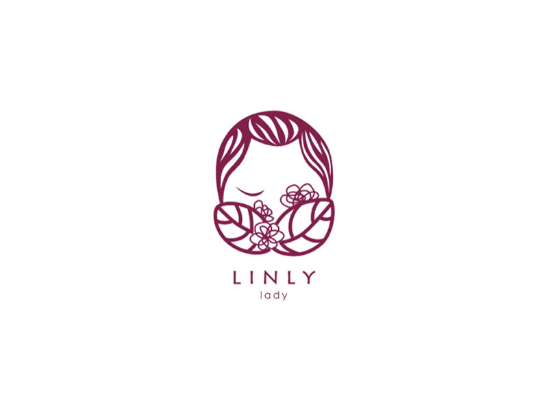 Linlylogos baby grow lady logo lovely up