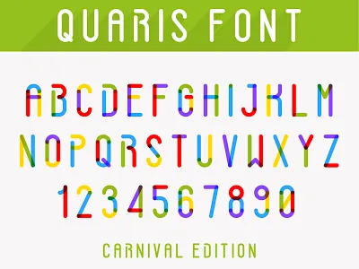 Quaris Font custom font font glyphs letters numbers typeface