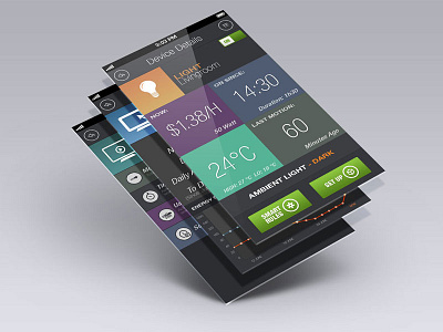 Energy App app device energy ios7 iphone ui ux