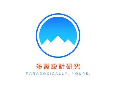 DOMOB DESIGN blue design logo mark mountain sky