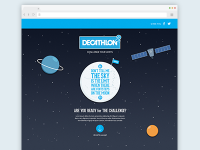 Decathlon Squared (1 of 3) animation design illustration parallax website