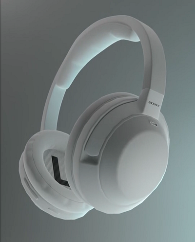 Sony headphones 3D Animation 3d branding logo motion graphics ui