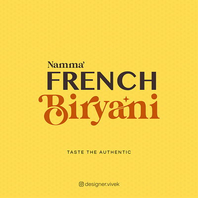 Namma French Biryani Logo biryani biryani logo branding cloud kitchen logo design designer food logo graphic design icon identity design illustration logo logo designer logomark restaurant logo symbol symbol icon ui