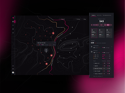 Cyber-Security Dashboard Battlemap charts cyber cybersecurity dark dashboard dataviz design map ui ux visualizations