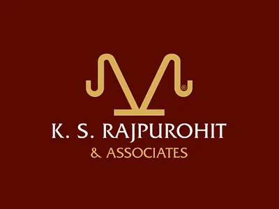 K.S Rajpurohit & Associates (LAW FIRM) brand brand identity branding combination mark design graphic design icon illustration law firn logo minimal logo social media typography ui ux vector wordmark