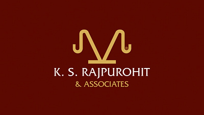 K.S Rajpurohit & Associates (LAW FIRM) brand brand identity branding combination mark design graphic design icon illustration law firn logo minimal logo social media typography ui ux vector wordmark