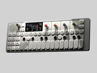 🎶✨ Just recreated the iconic OP-1 by Teenage Engineering 3d animation branding graphic design logo motion graphics ui