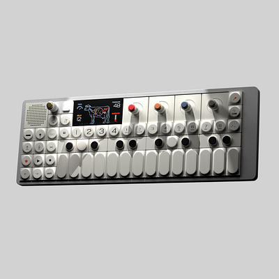 🎶✨ Just recreated the iconic OP-1 by Teenage Engineering 3d animation branding graphic design logo motion graphics ui