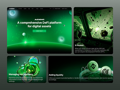 Futuristic DeFi UX/UI Concept Platform 3d elements in ui animated ui blockchain ux crypto dashboard crypto exchange ux defi ux digital asset management finance ui gamified finance design liquidity management ui modern fintech ux nft dashboard sci fi design space inspired ui tokenized economy ux ui ux uxui web3 design web3 interface