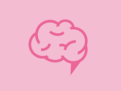 Brain Bubble barin bubble communicate intelligent pink speech