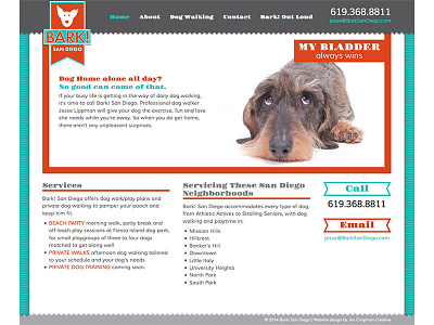 Bark San Diego website design website