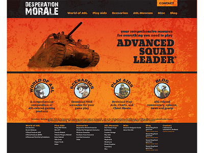 Advanced Squad Leader Game Website design website