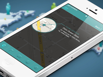 Gps Tracking system app app gps ios minimal tracking ui ux