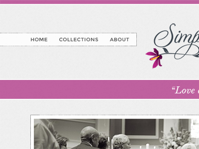 Web Design | Simply Violet Photography gray photography purple silver web design website