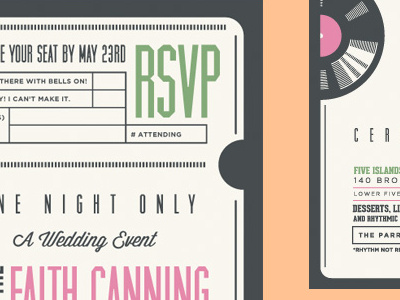 Wedding Invite invites typography wedding