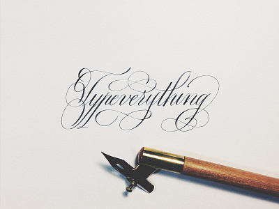 Typeverything calligraphy classy copperplate cursive elegant english flourishes joan quiros script swashes typeverything