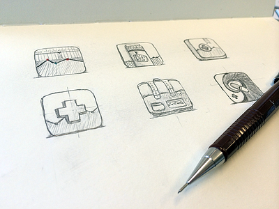 healthcare app icons app icons drawing moleskin prototyping sketching