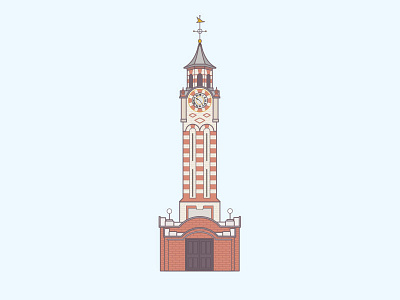 Epsom Clock Tower clock clock tower epsom illustration tower