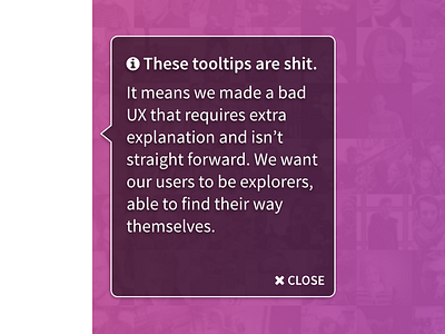 Tooltips suck young creators