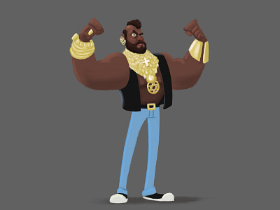 Mr.T 80s character design illustration mr.t sketch dailies
