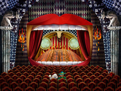 Evening madness (scene) character design draw illustration