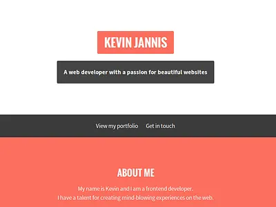 Portfolio redesign accent clean flat frontend homepage modern portfolio red redesign simple website