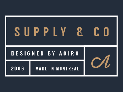 Supply & Co - In the Works aoiro aoiro shop aoiro studio supplyco