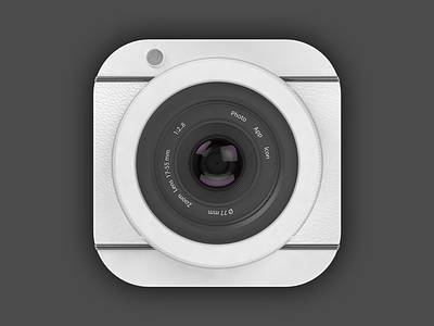 3D Photo App Icon 3d app icon logo photo render