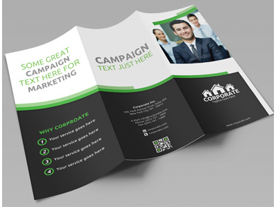 Corporate Trifold Brochure Vol 1 brochure clean corporate flyer minimal professional brochure psd simple template tri fold