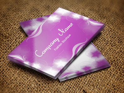 Elegant Floral Business Card branding business card clean colors corporate fashion business card florist business card minimal new professional template visiting card