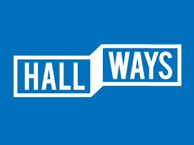 Hallways Mobile App Logo app icon logo mobile typography