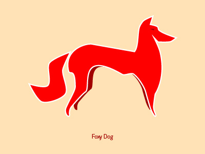 Foxy Dog dog fox foxy illustrator logo vector