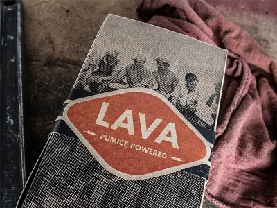 Lava badge lava men package package design soap work