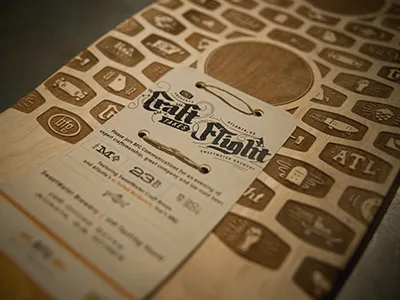 Skateboard Deck Laser Etch atlanta beer bfg craft deck flight icons invitation laser etch skateboard sweetwater
