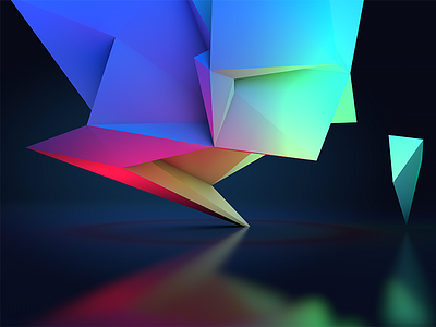 Experiment #2 colors experiment low poly pastels samborek