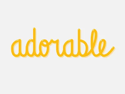adorable logotype adorable hand drawn lettering logotype