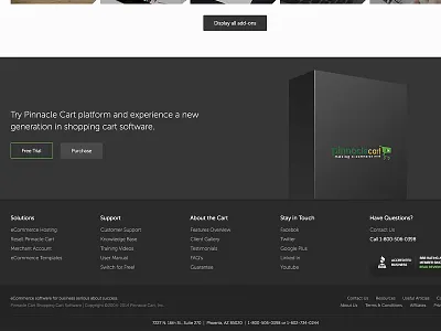 Footer Experience buy footer heat map plans pricing sign up split tests trial ux website