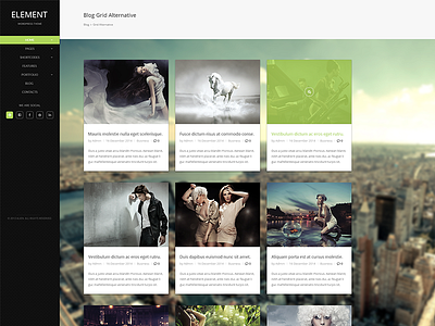 Blog Grid blog corporate fullwidth landing leftnavigation photo portfolio shop studio themeforest