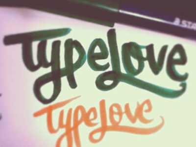 TypeLove love type typography