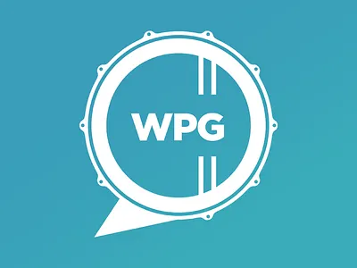 Winnipeg Drumtalk - WIP drum gradient logomark music winnipeg