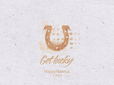 Happy Nowruz 1.3.9.3 | Get lucky v.02 1393 amirathan noori brand get lucky golden horseshoe happy nowruz logo mark