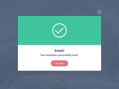 Action success modal button confirmation modal pop success ui ux