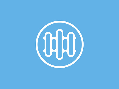 Radiator branding designer grid heater heating icon identity logo mark radiator