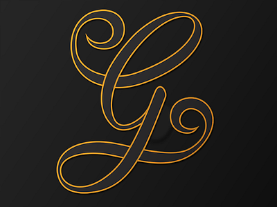 A little capital G lettering